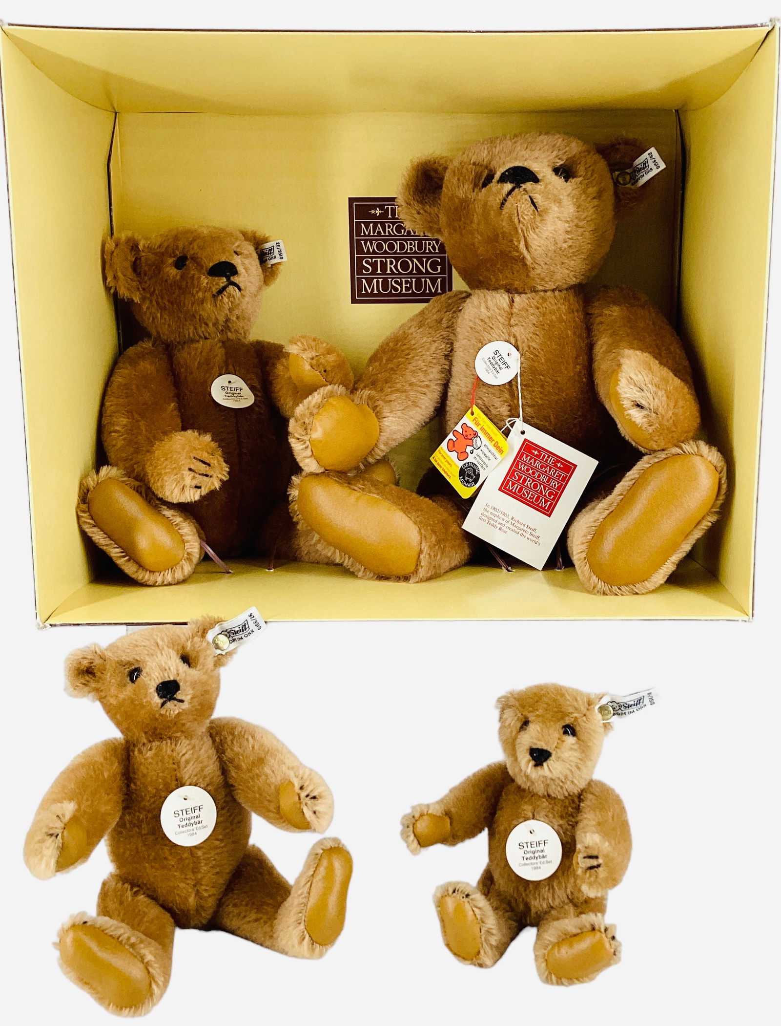Margaret Strong "Cinnamon Teddy Bear" Collector's Edition Set 1984. (1 of 3)