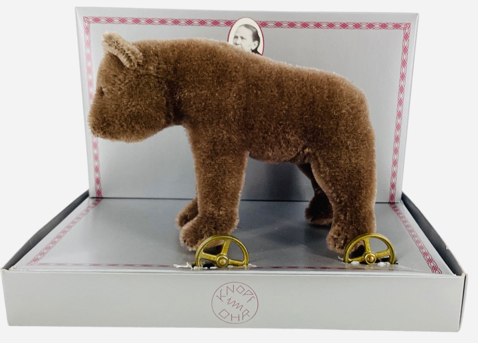 Steiff Museum Collection replica 1905 "Bear on Wheels". (1 of 2)