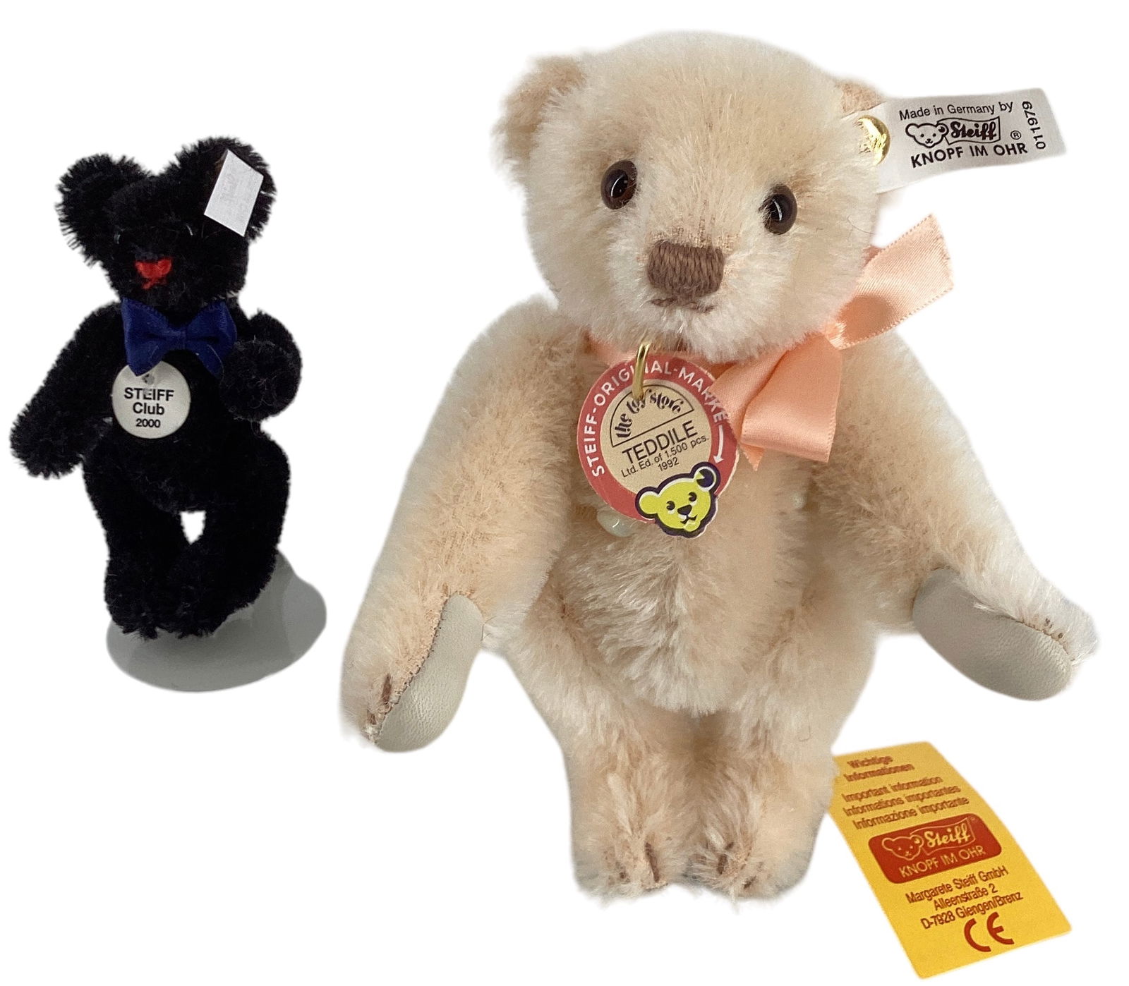 (2) Steiff Limited Edition Mohair Bears. (1 of 3)