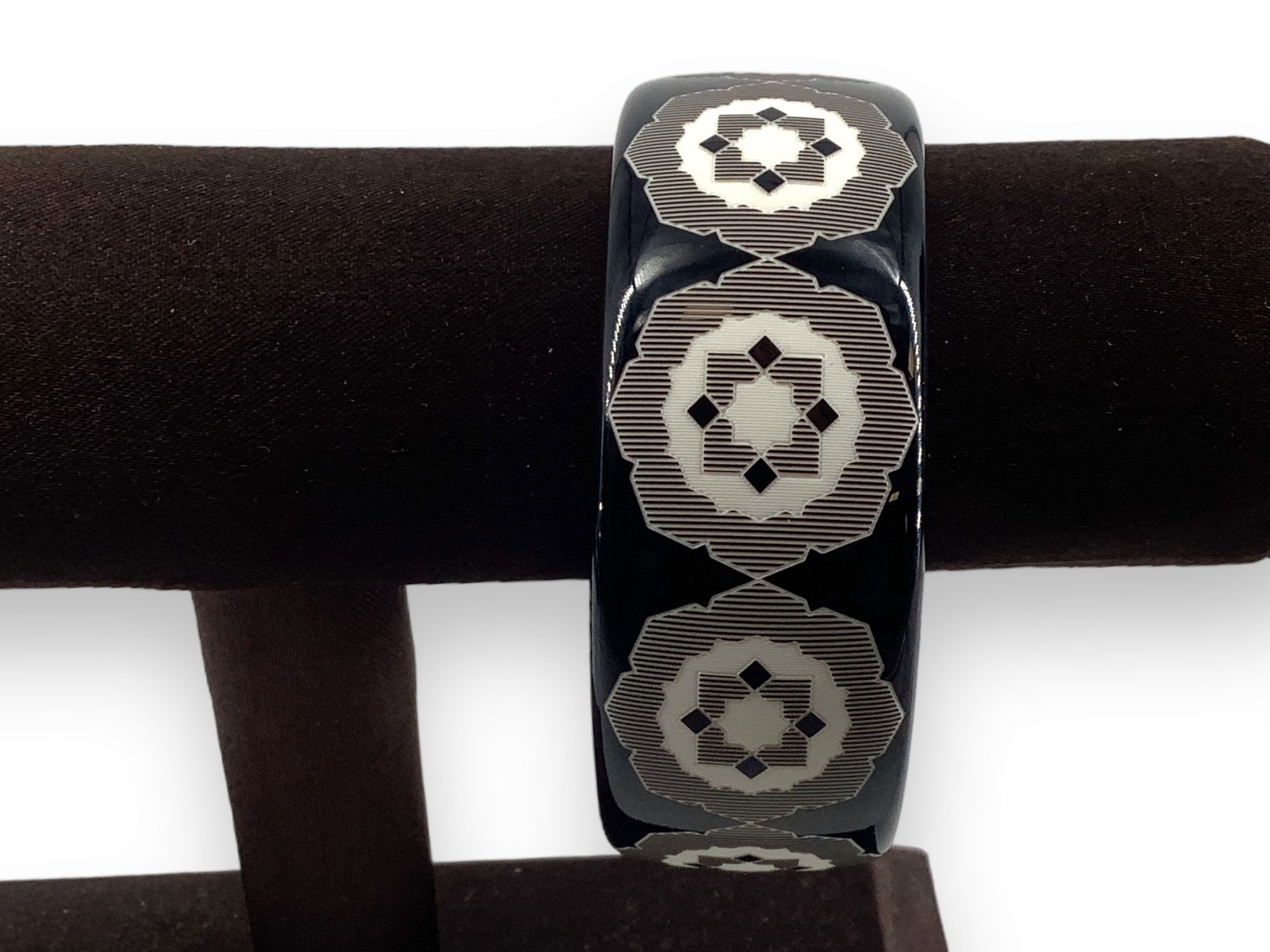 RETIRED Paloma Picasso for Tiffany & Co. Lacquer Wide Zellige Bangle Bracelet (1 of 3)