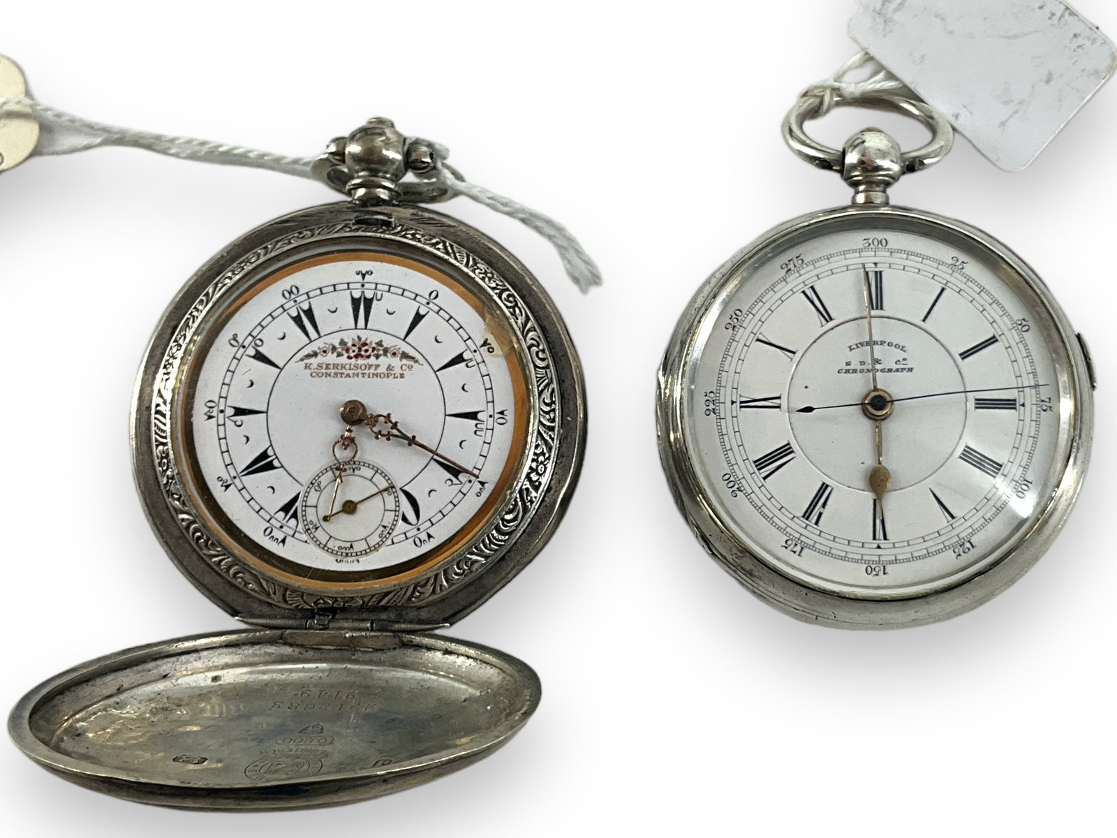 Two Antique Key-Wind Pocket Watches (1 of 7)