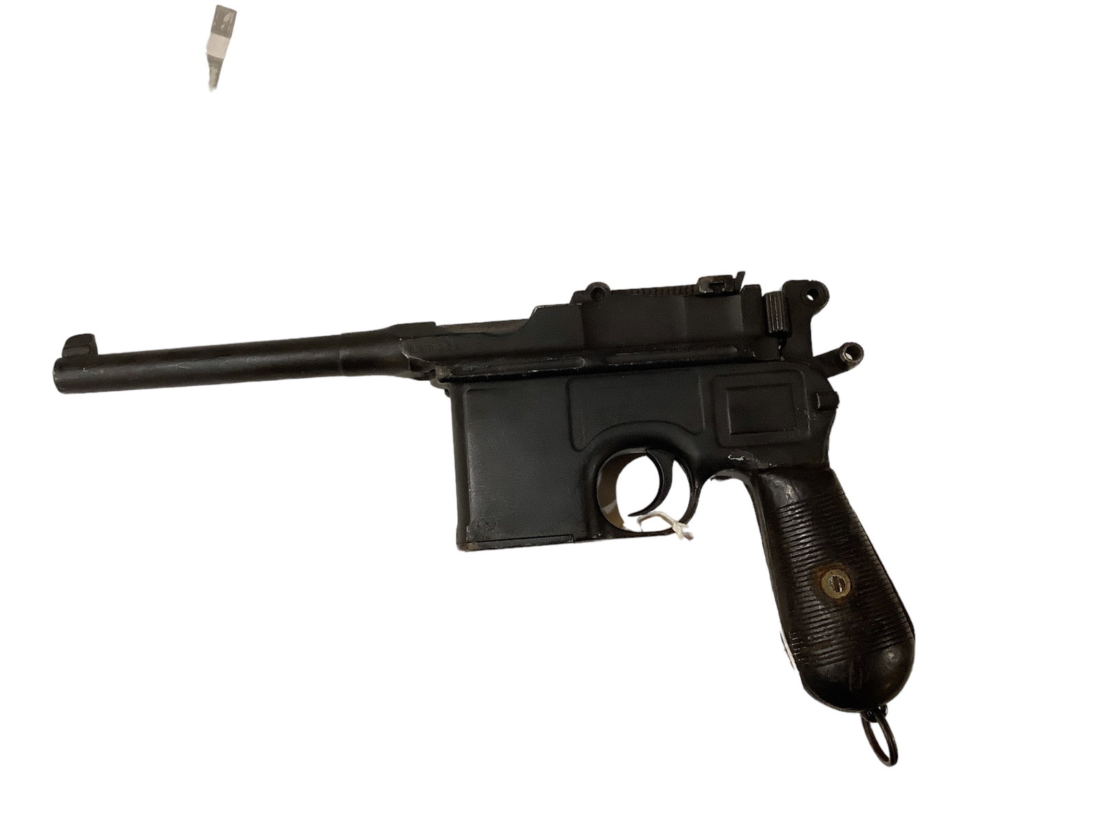Mauser Model Broom-handle 7.63mm Caliber Pistol SN: 848216: Mauser Model Broom-handle 7.63mm Caliber Pistol SN: 848216 Including holster. Be aware of additional charges as shipping restrictions require all handguns to ship via Overnight UPS, Adult Signature re