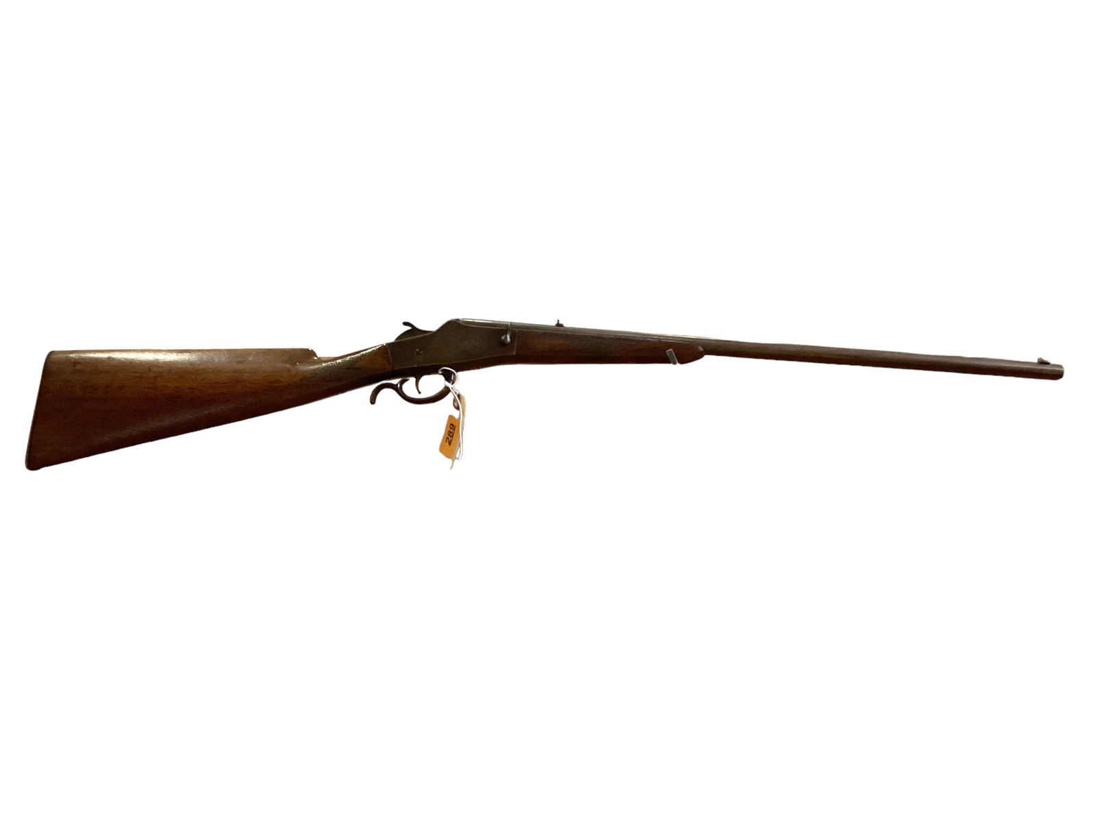 W.H. Davenport .22 Caliber Single Shot Rifle with Drop Bolt 1891 SN: None: W.H. Davenport .22 Caliber Single Shot Rifle with Drop Bolt 1891 SN: Noneparts missing.By bidding on this lot buyer accepts responsibility of knowledge of State and Federal laws for their states requi