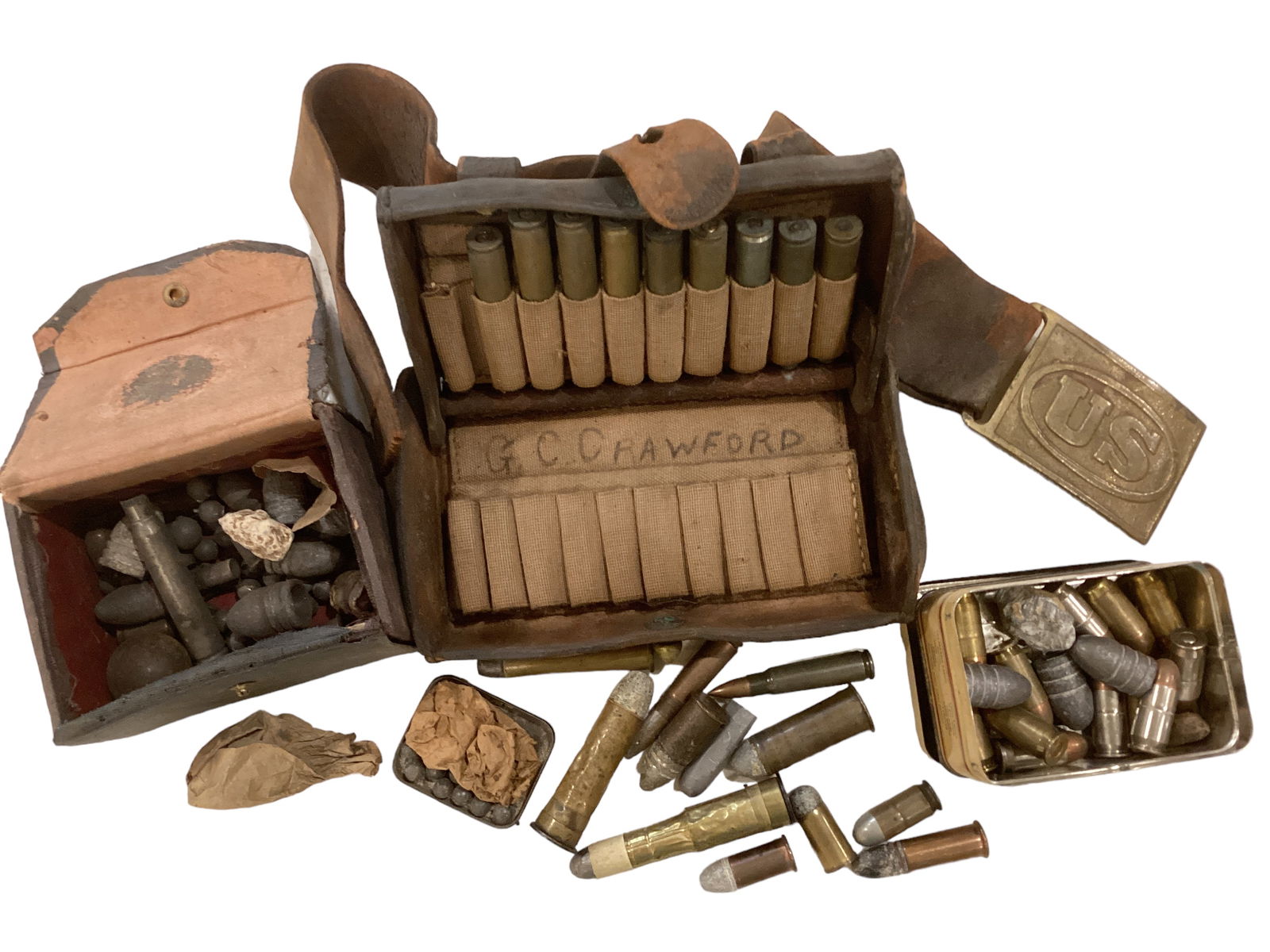 Civil War Ammo Pouch & Ammo Auction