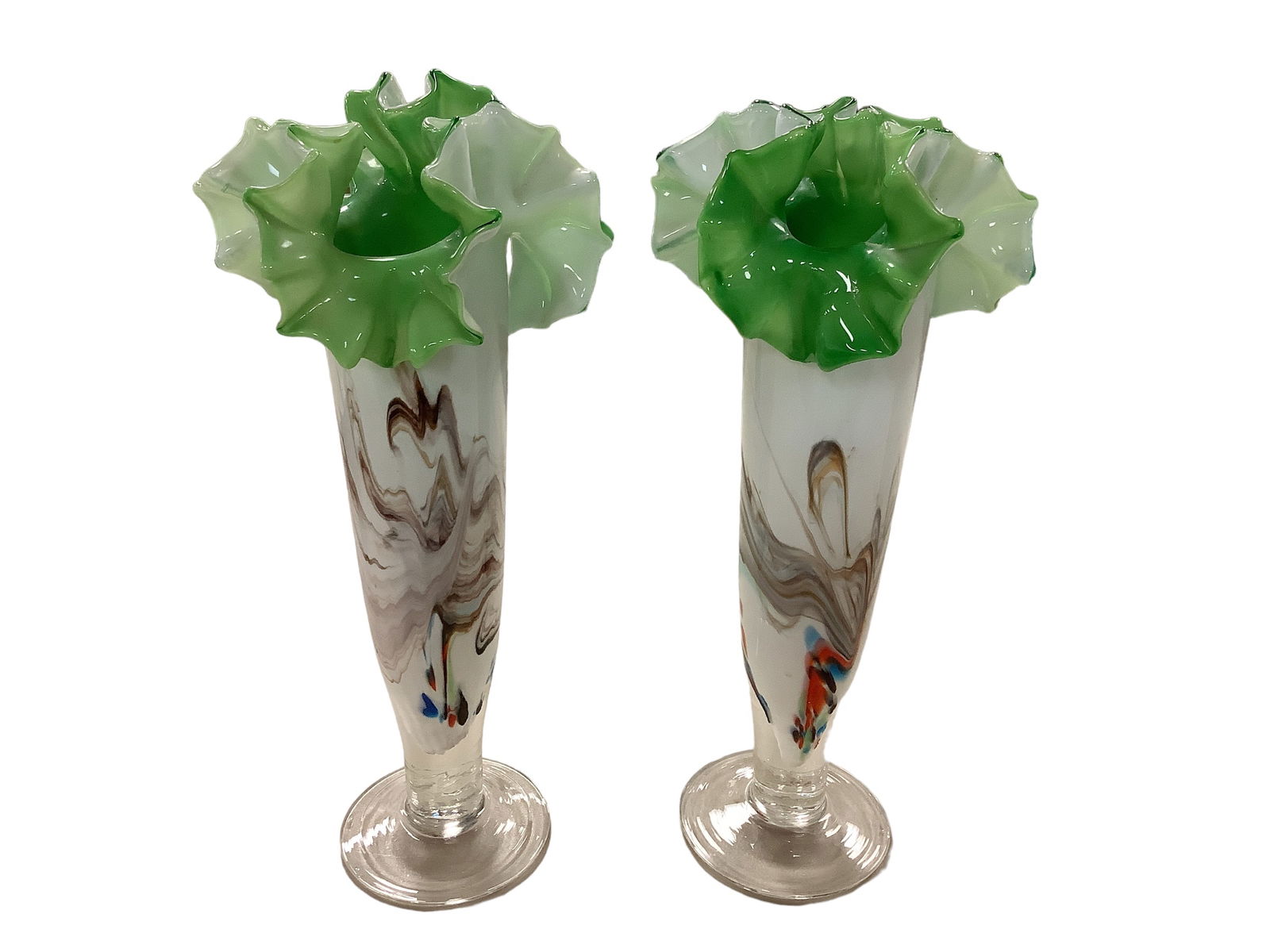 Pair Of Hand-Blown Glass Vases (1 of 3)