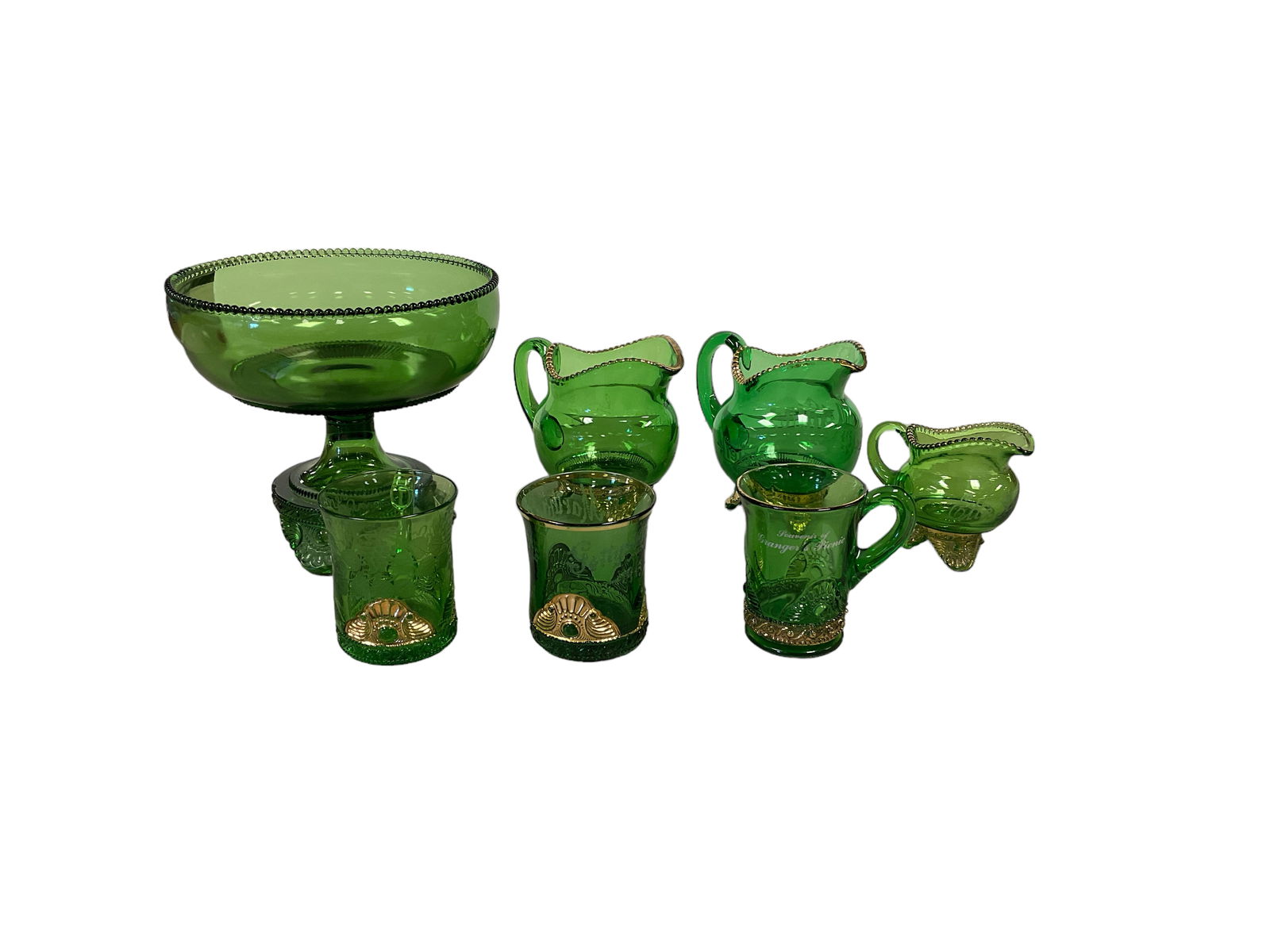 Collection of Colorado Emerald Green Glassware (1 of 1)
