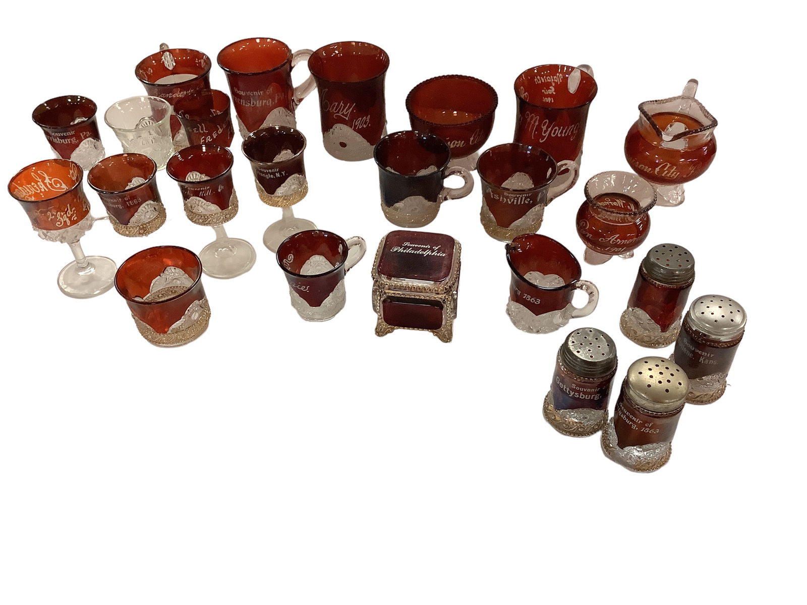 Collection of Red Glassware (1 of 5)