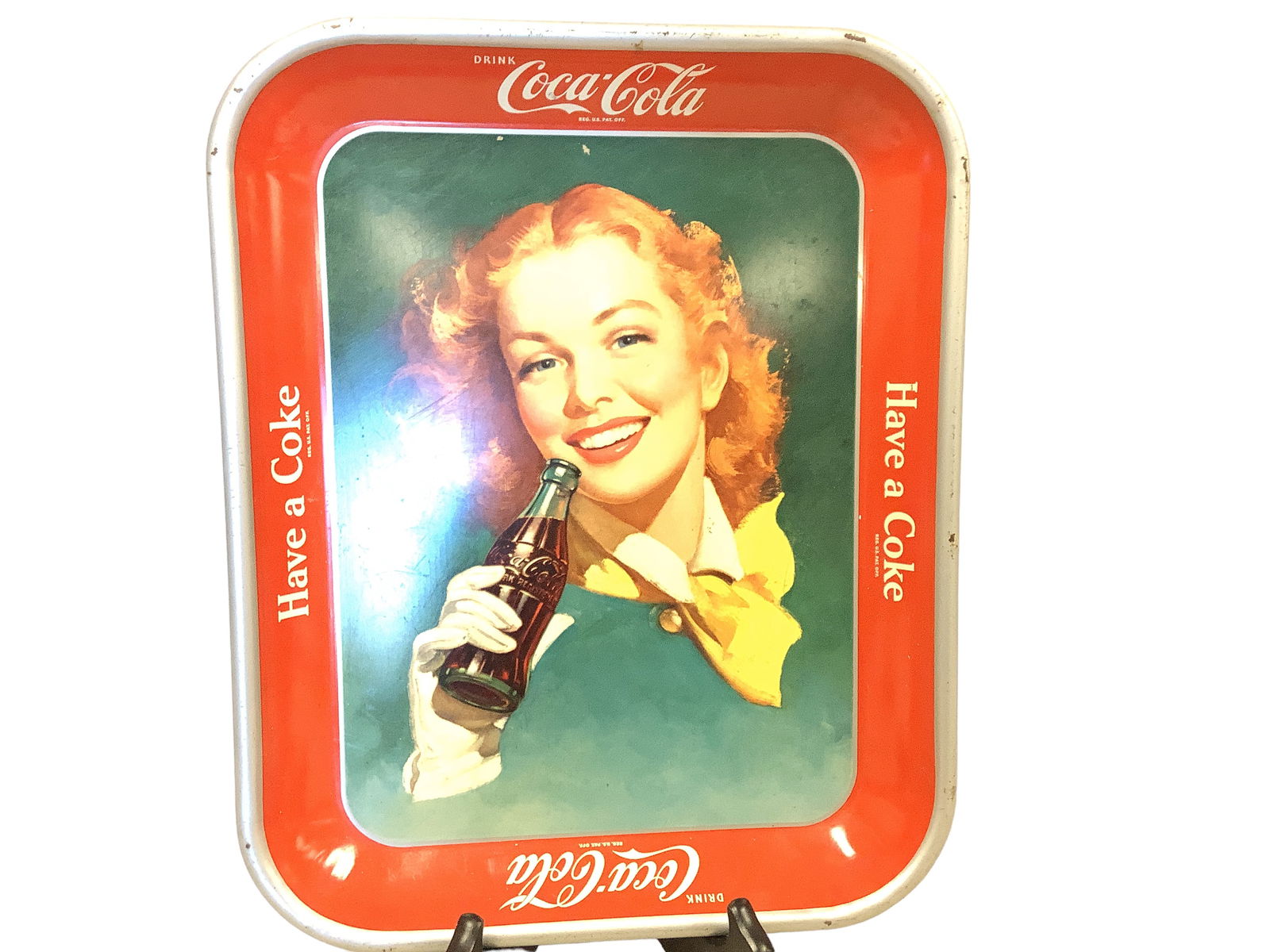 Coca-Cola Tray "Have A Coke": Coca-Cola Tray "Have A Coke"Some wear at top.