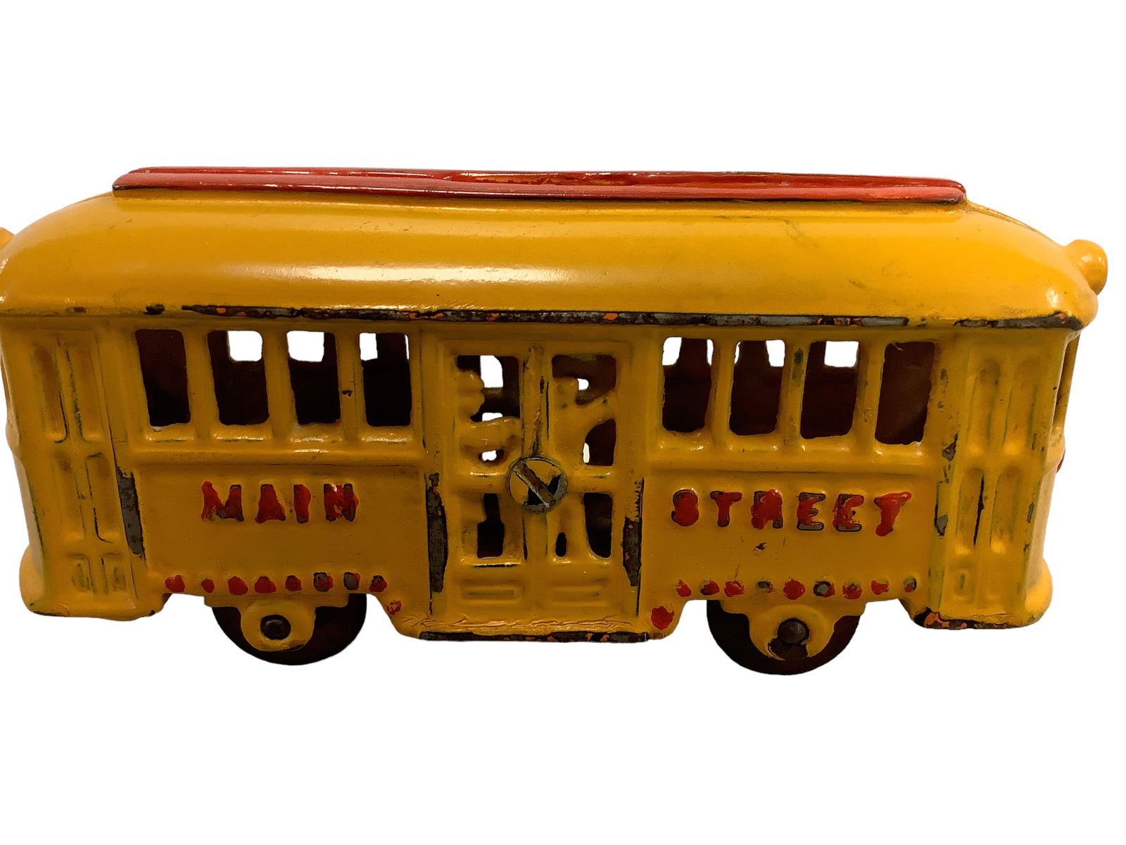 Cast Iron Main Street Trolley Car Bank (1 of 1)