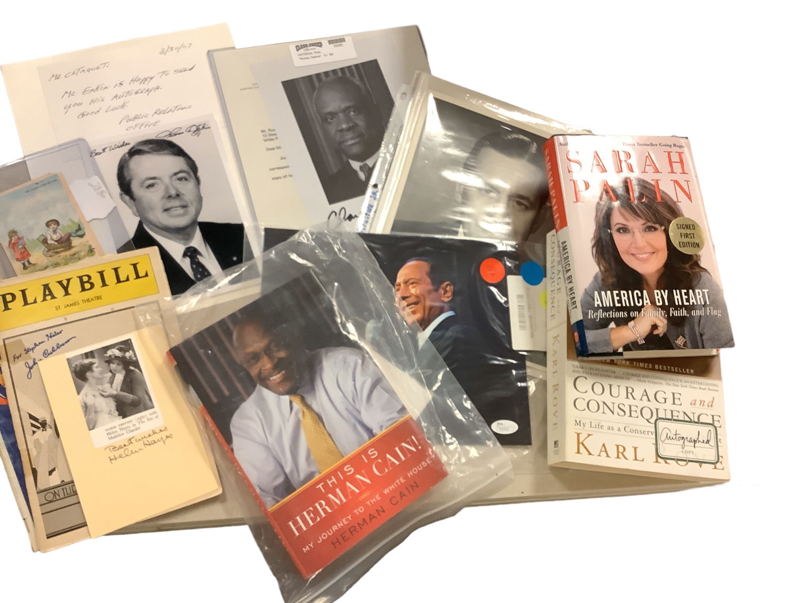 Autograph Photos and Book Lot (1 of 4)