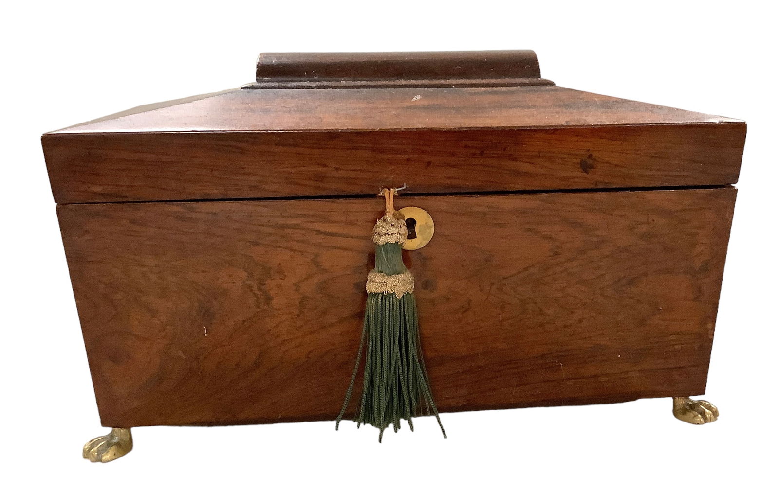 Antique Rosewood Tea Caddy (1 of 3)