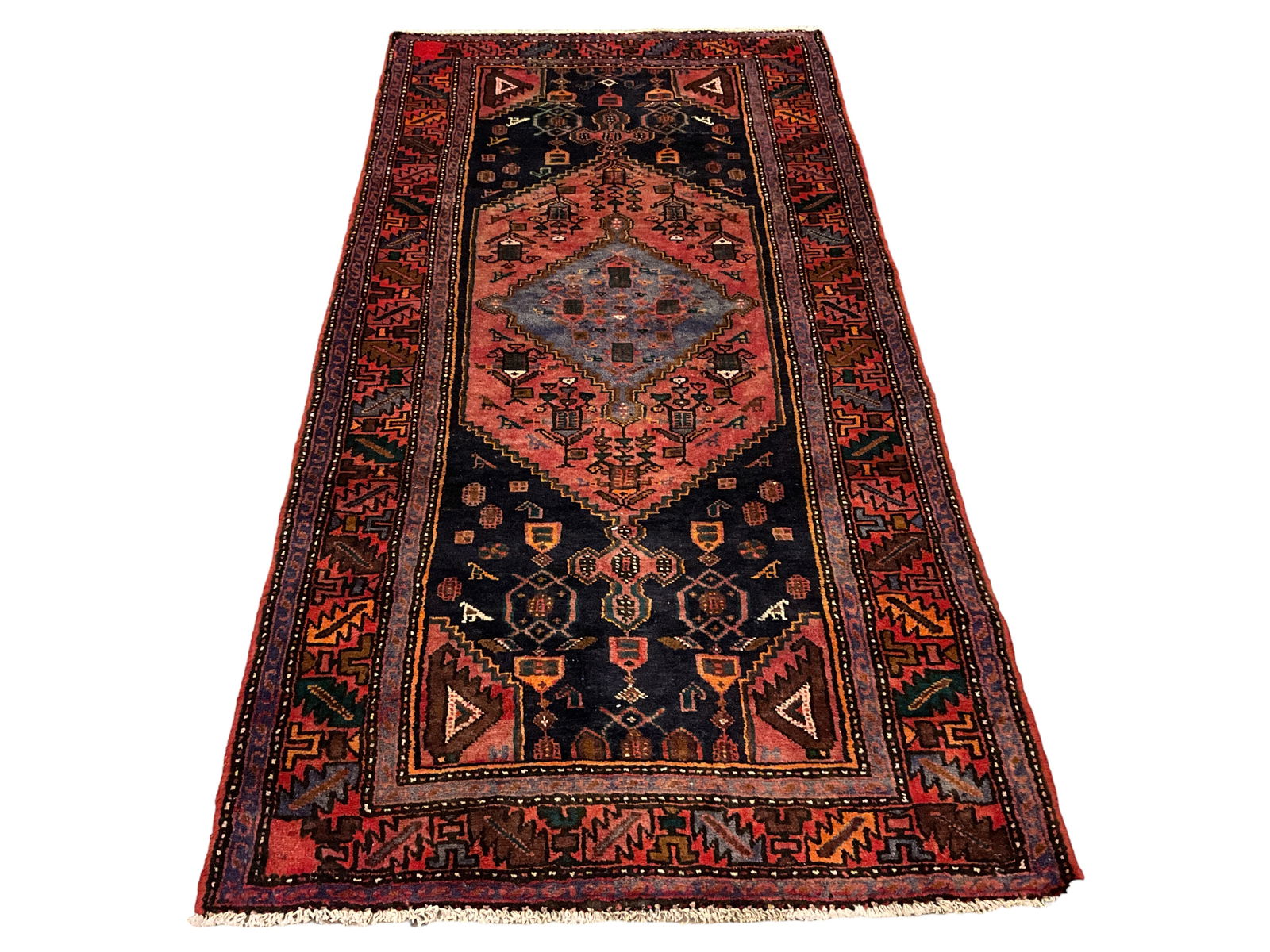 Oriental Rug-Hamadan, circa 1990's-2000's 3'7" x 7'3" (1 of 5)