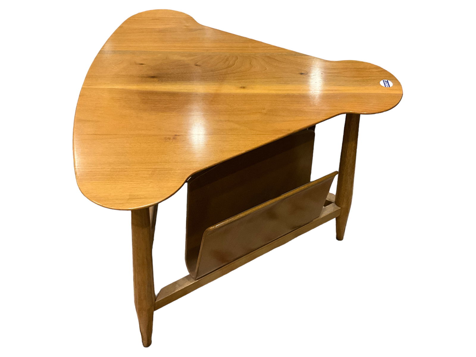 Dunbar Mid Century Modern Triangular Table 21 1/2 x 25 x 25 1/2 in. (54.6 x 63.5 x 64.8 cm.) (1 of 5)