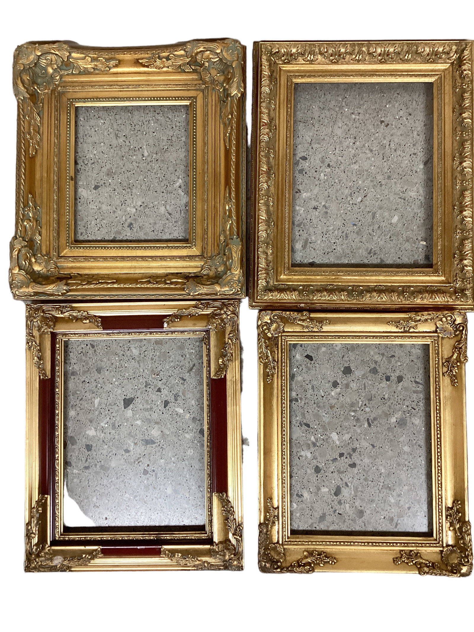 4 Gilt Picture Frames 20-1/2" H x 16-1/2" W to 22-1/2" H x 18-1/2" W (1 of 1)