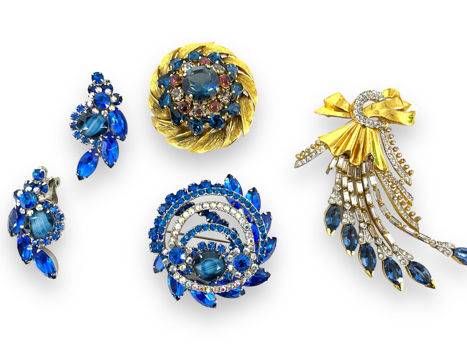 Dated "1964 Germany for Christian Dior" Brooch and Other Vintage Fashion Jewelry (1 of 8)