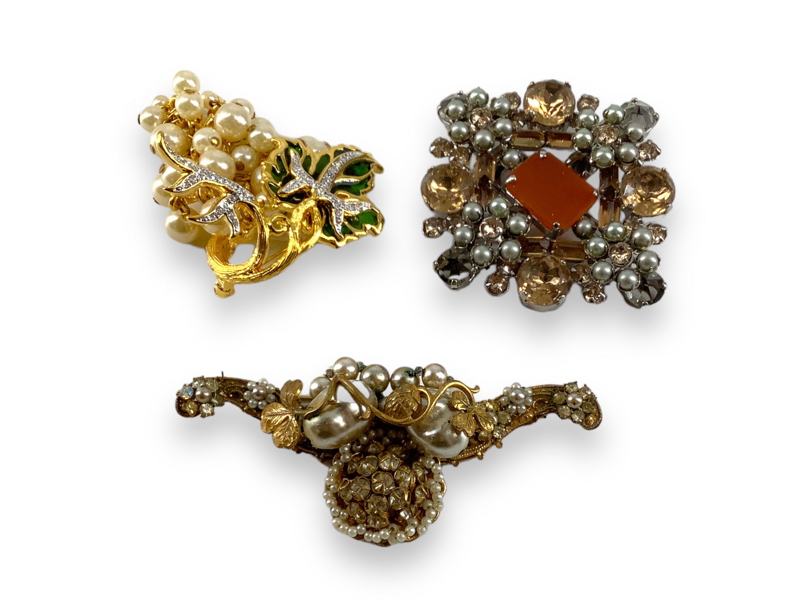 Lovely Fashion Jewelry with Faux Pearls, Brands "Kenneth Jay Lane" & "Rifas" (1 of 5)