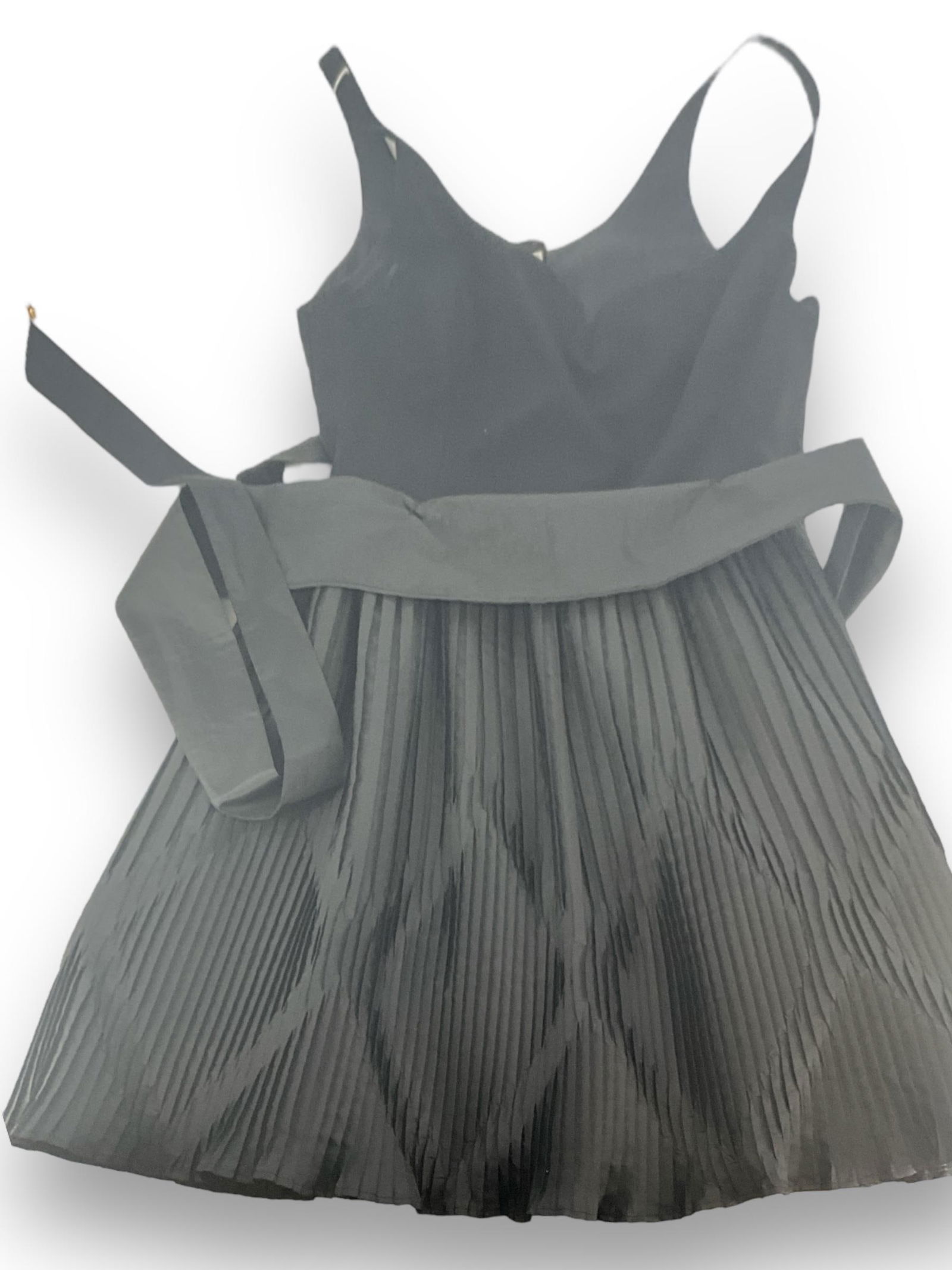 Frilly, Little Black Designer Dress: Frilly, Little Black Designer DressPretty black dress is by "Portrait, Sully Bonnelly" and is sleeveless with a fabric of 100% polyester (has dry-clean only instructions). Dress is a size 6, has a mul