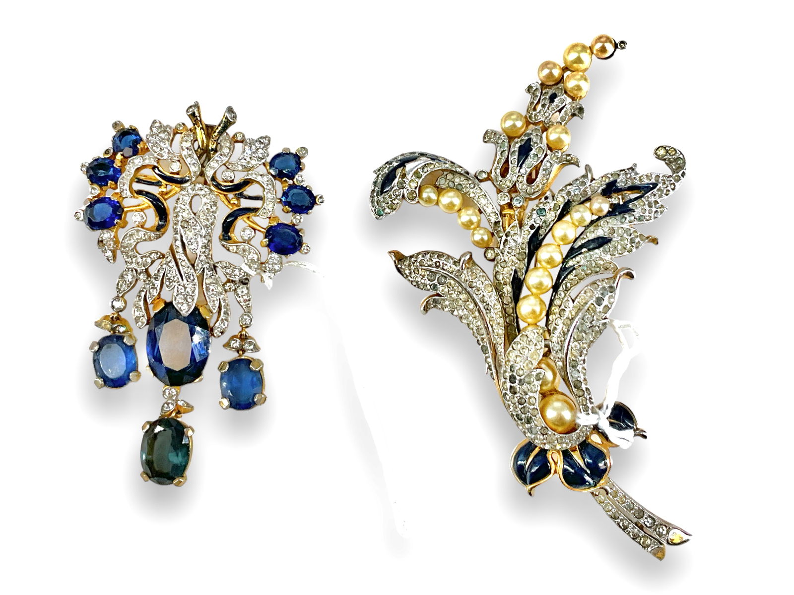 Older Signed "Trifari" Clip-Back Brooch and Lovely Pin/Pendant Fashion Piece (1 of 6)