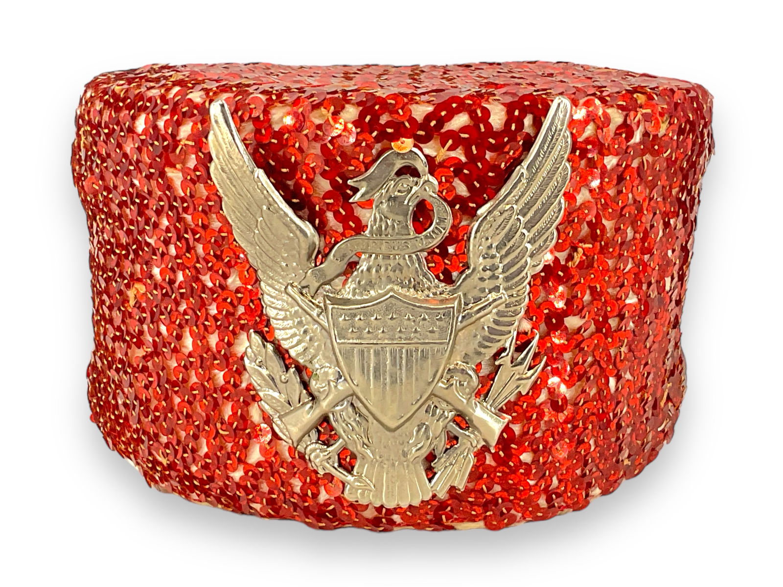 Striking Vintage Red Uniform Hat (1 of 7)