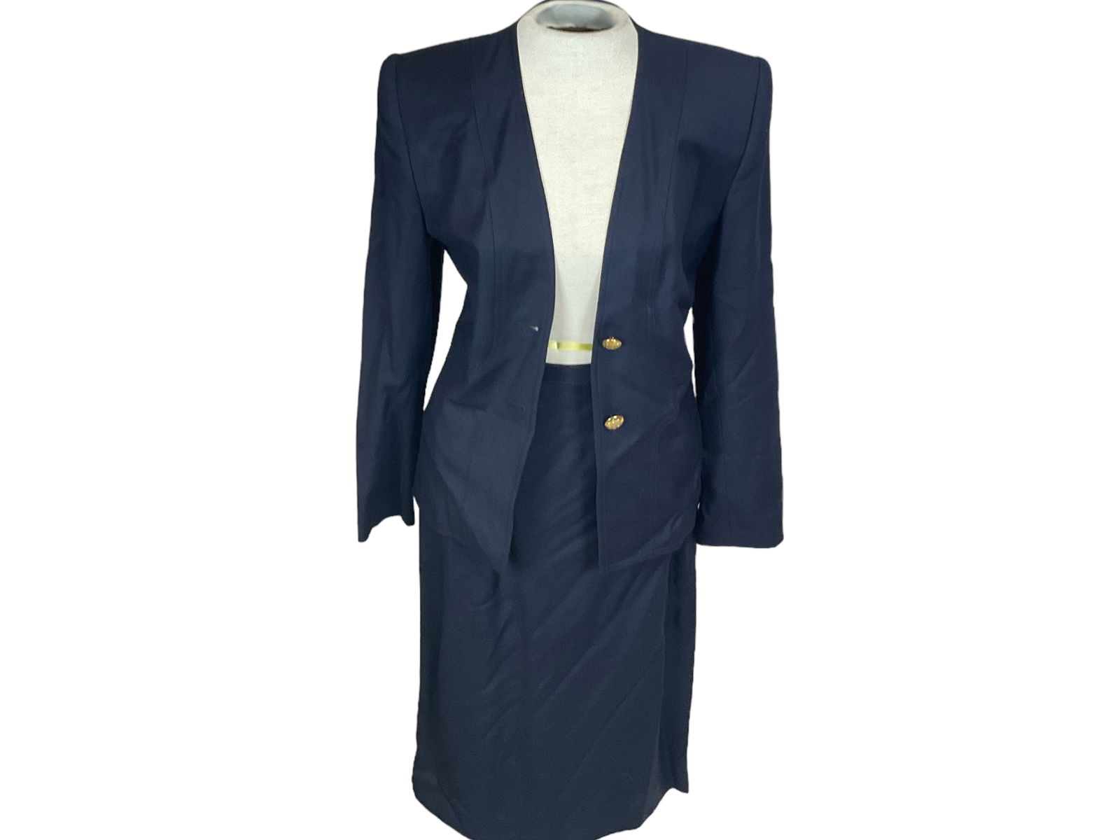 Navy Suit and Skirt Set (1 of 9)