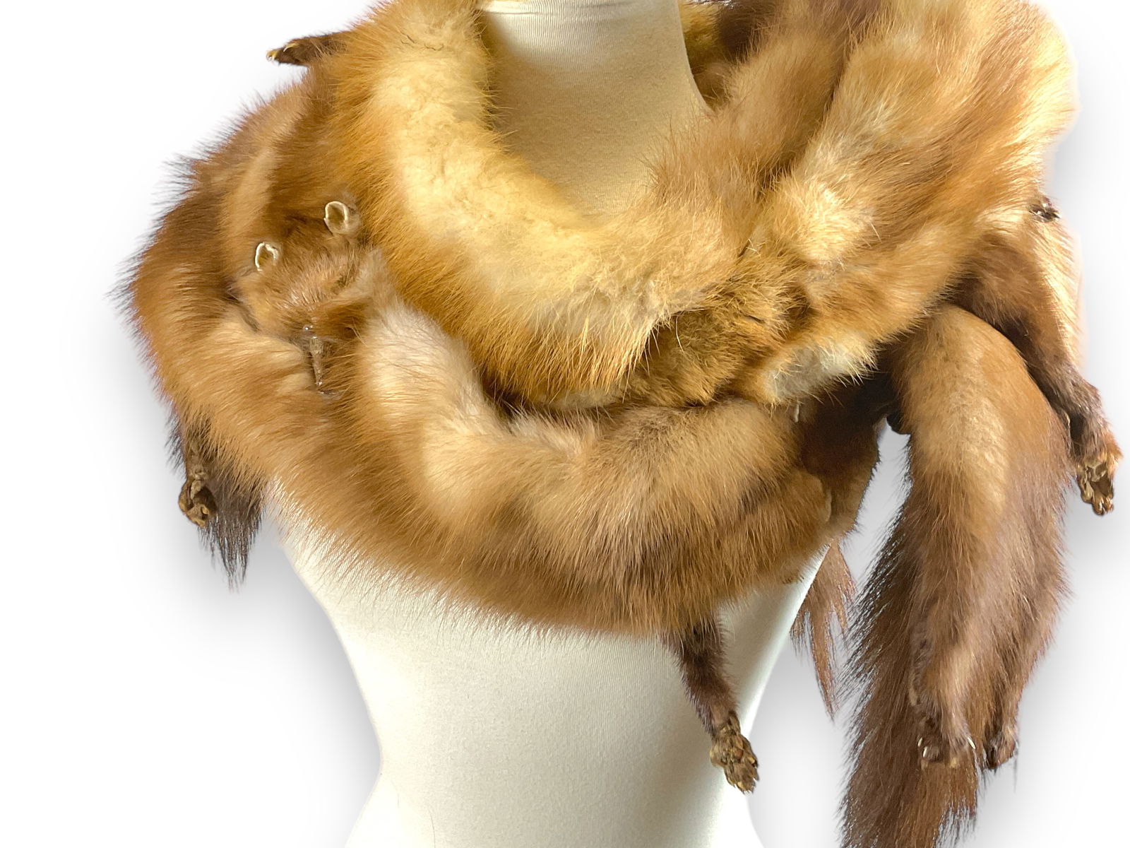 Two Whole Body Vintage Fox Fur Collar/Wraps (1 of 4)