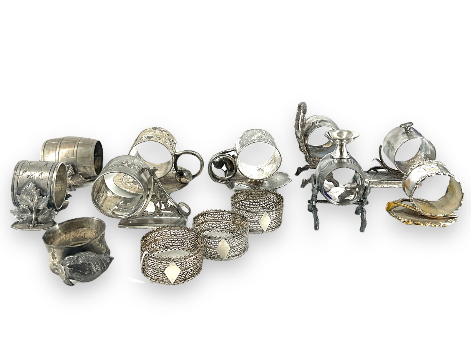(13) Vintage Antique Napkin Rings (1 of 8)