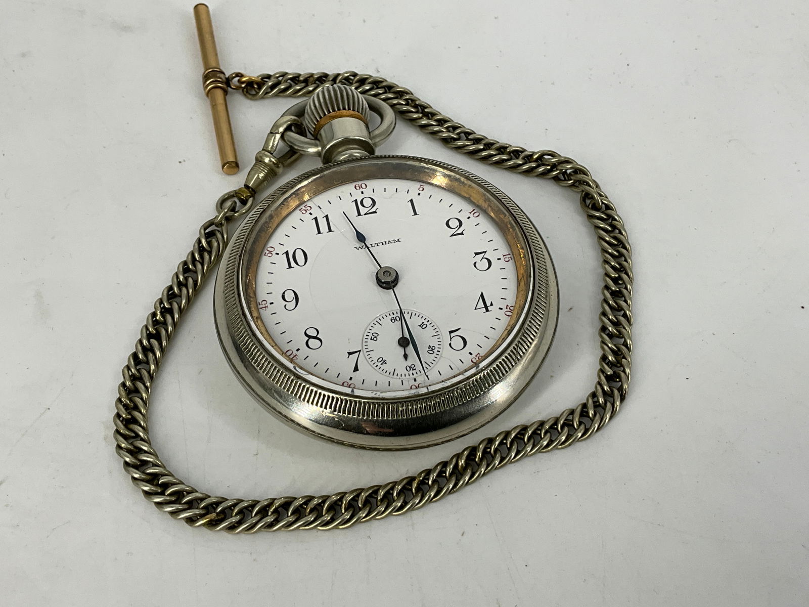 Waltham Pocket Watch on Chain (1 of 7)