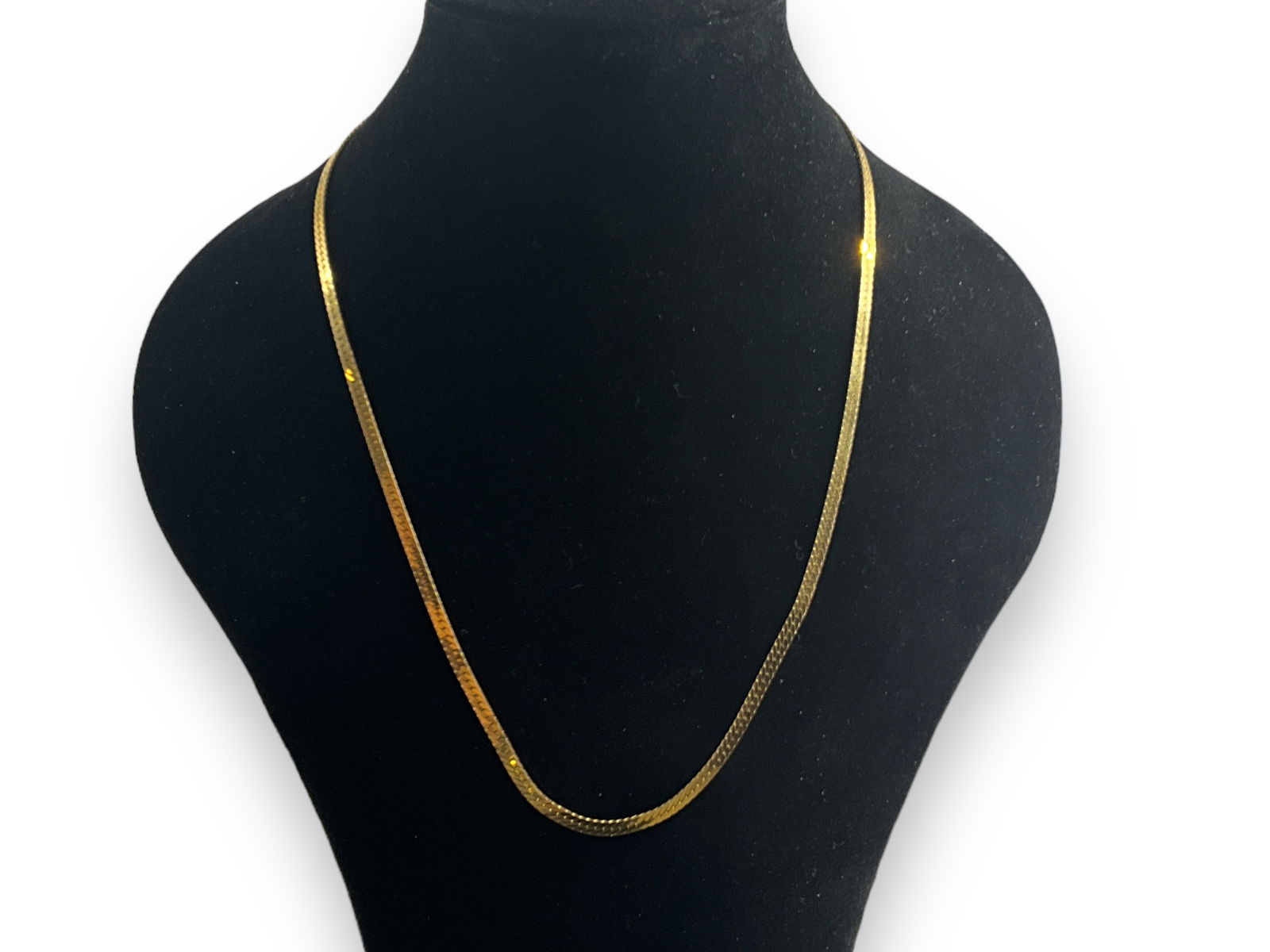 14k Yellow Gold Herringbone Chain (1 of 5)