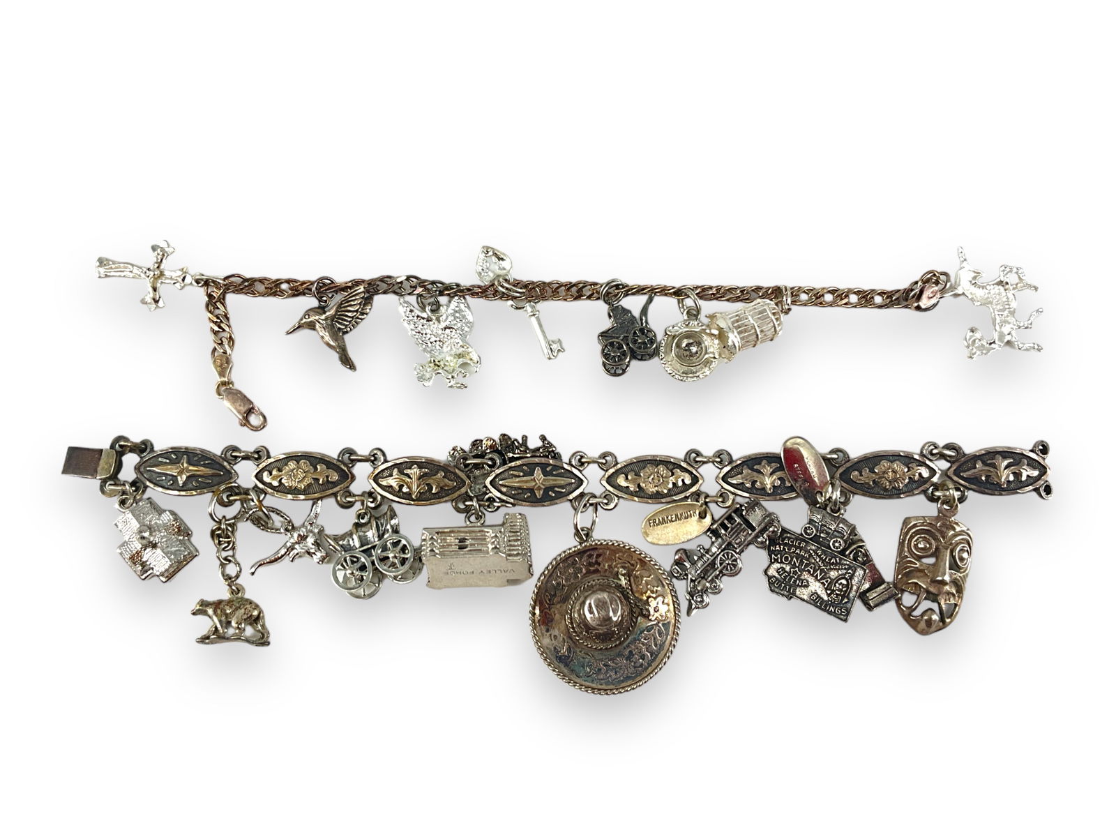 Two Silver Charm Bracelets (1 of 10)