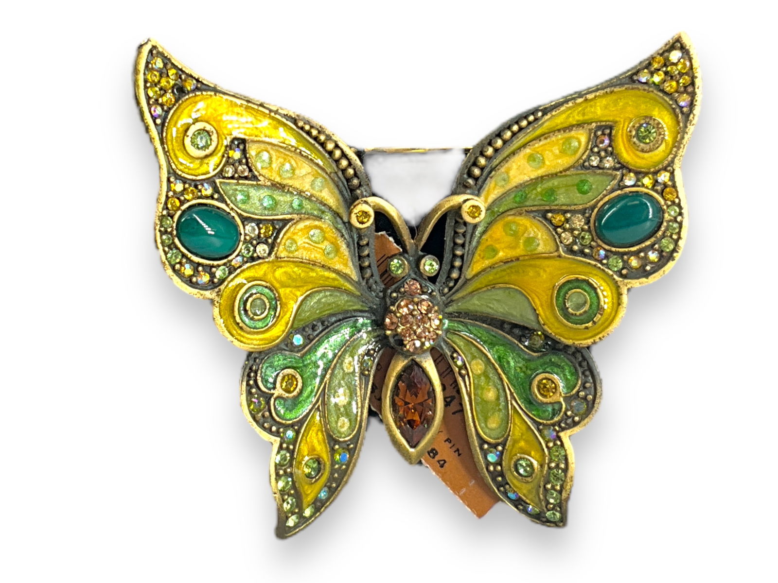 Butterfly Brooch Hallmarked "Jay Strongwater" (1 of 6)