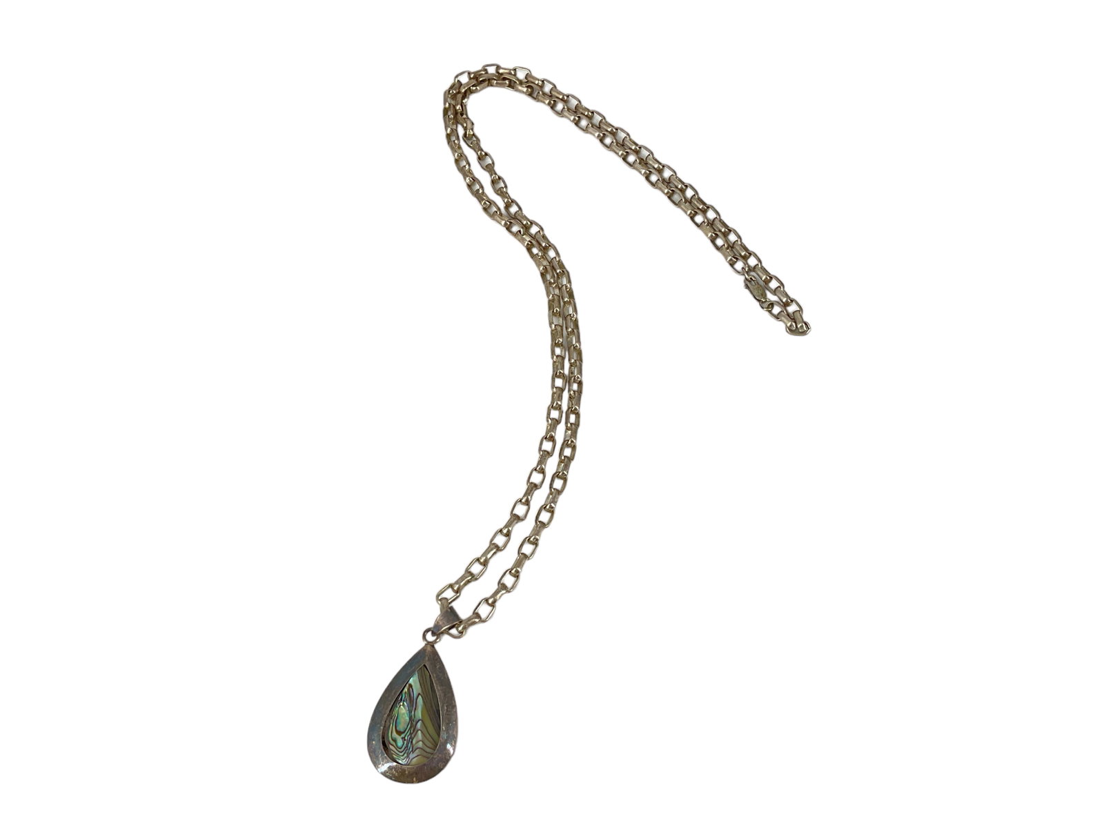 Abalone Necklace in Silver (1 of 4)