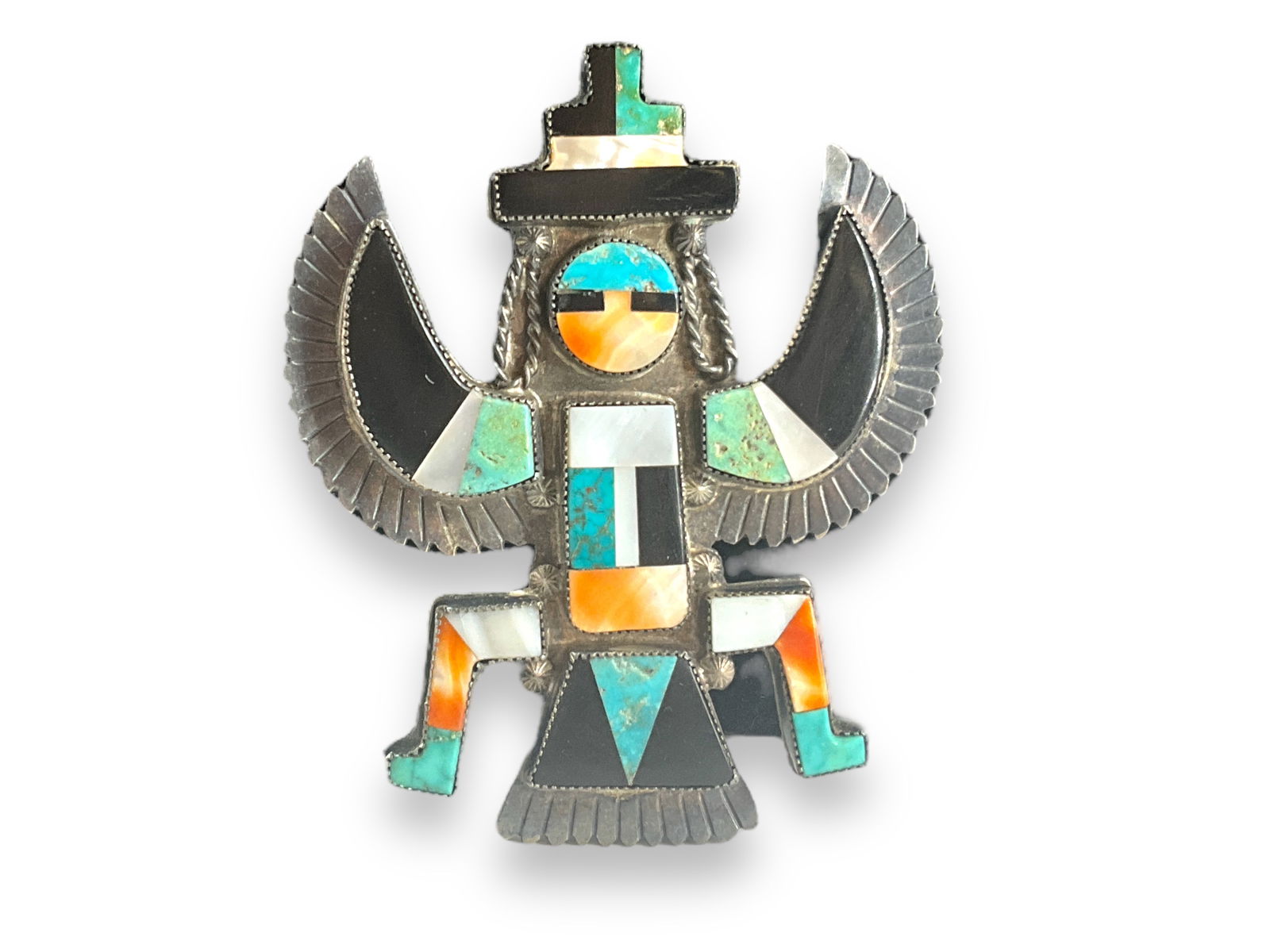 Sterling Silver Native American Pin (1 of 4)