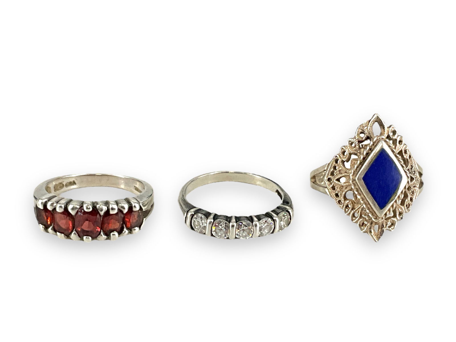 Three Sterling Silver Rings (1 of 5)