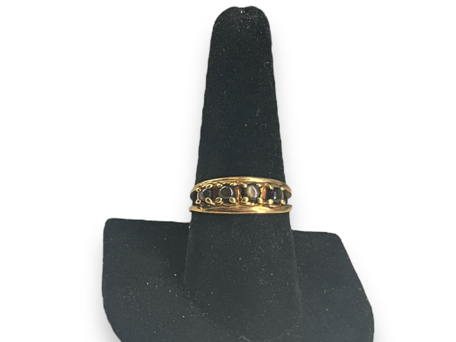 Vintage 10kt Yellow Gold Brown Sapphire Ring (1 of 5)