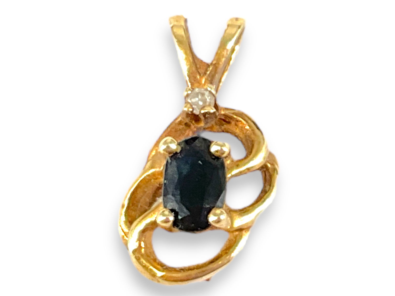 14kt Gold and Gemstones Slide Pendant (1 of 3)