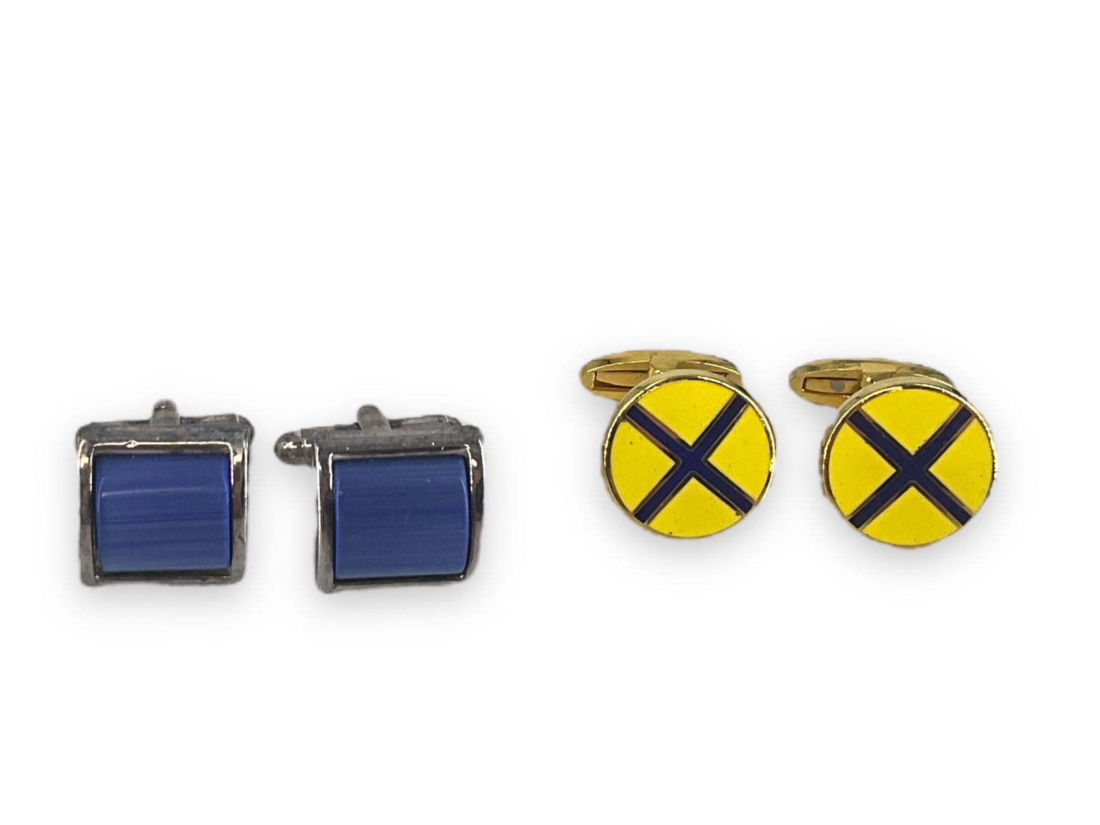 Silver and Gold Tone Cufflinks (1 of 7)