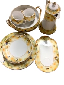 Hand Painted China (10) Pieces