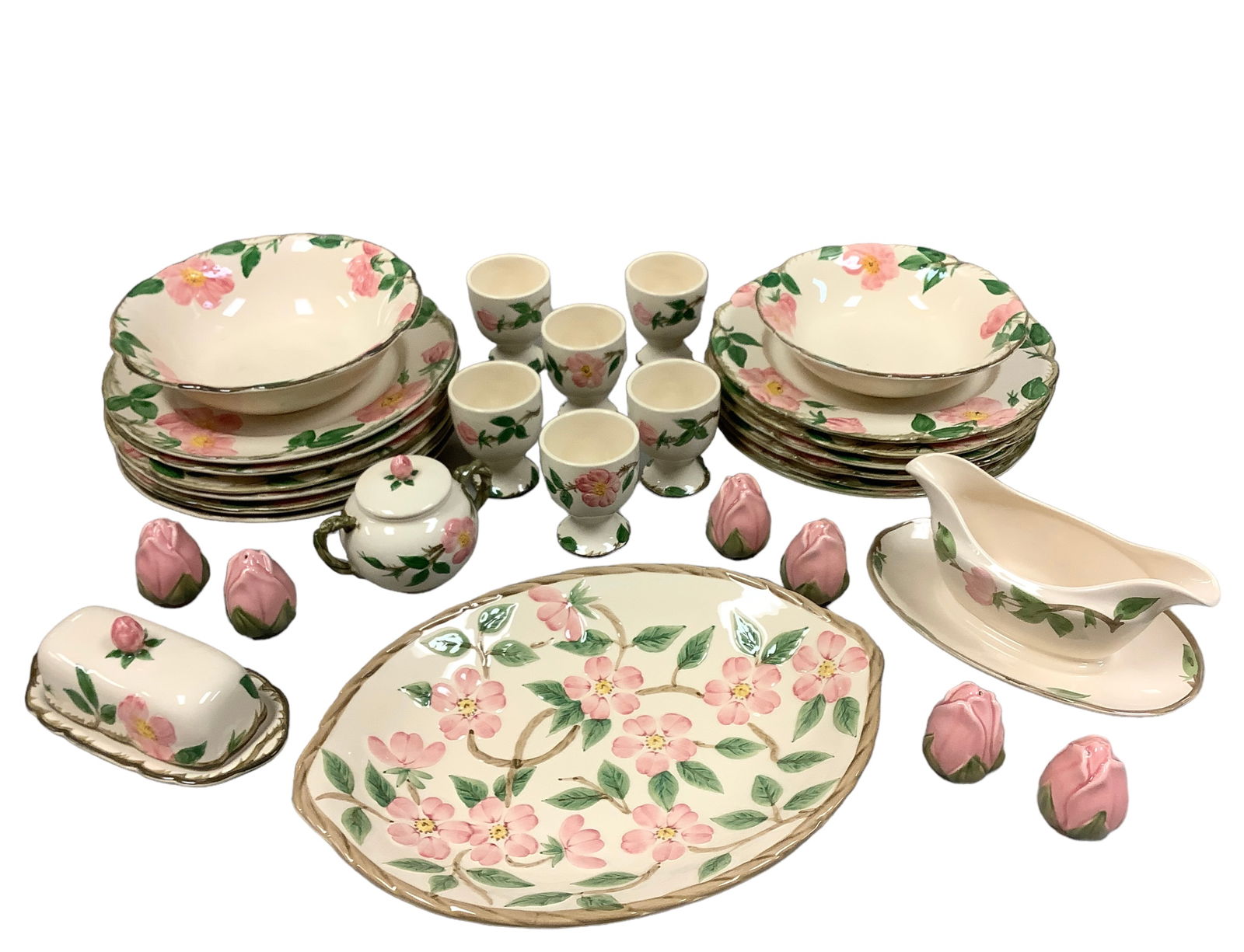 (32) Piece Franciscan Desert Rose Dishes ***No In-House Shipping*** (1 of 3)