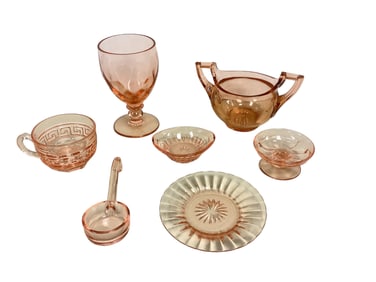 Heisey Lot of (7) Flamingo Items