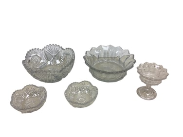 Heisey Lot of (5) Early Pattern Items