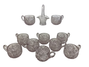 Cambridge Pressed Glass (11) Pieces