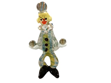 Murano Glass Clown 12 x 7 in. (30.5 x 17.8 cm.)
