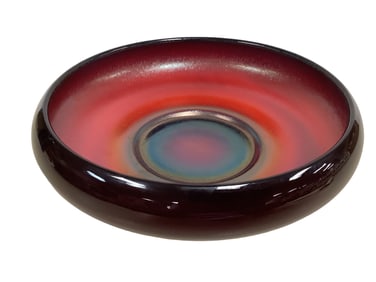 Fenton 8" Ruby Red Stretch Wisteria Bowl