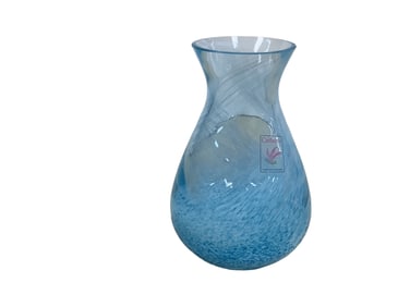 Cambridge 4.5" Mardi Gras Causal Blue Cloud Vase