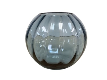 Cambridge #1412 8" Rose Ball Vase Wide Optic Heather Bloom