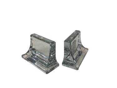 Cambridge Pair of Tombstone Clear Bookends