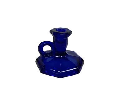 Toy Cobalt Blue 2" Candlestick Candle Holder
