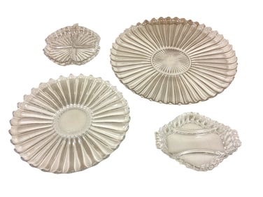 Heisey Crystolite (4) Piece Lot