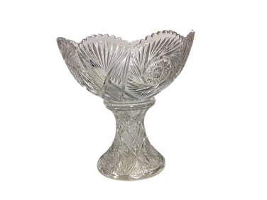 Heisey #350 Pinwheel and Fan 14" Punch Bowl H
