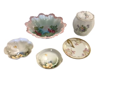 (5) Hand Painted Porcelain China Pieces